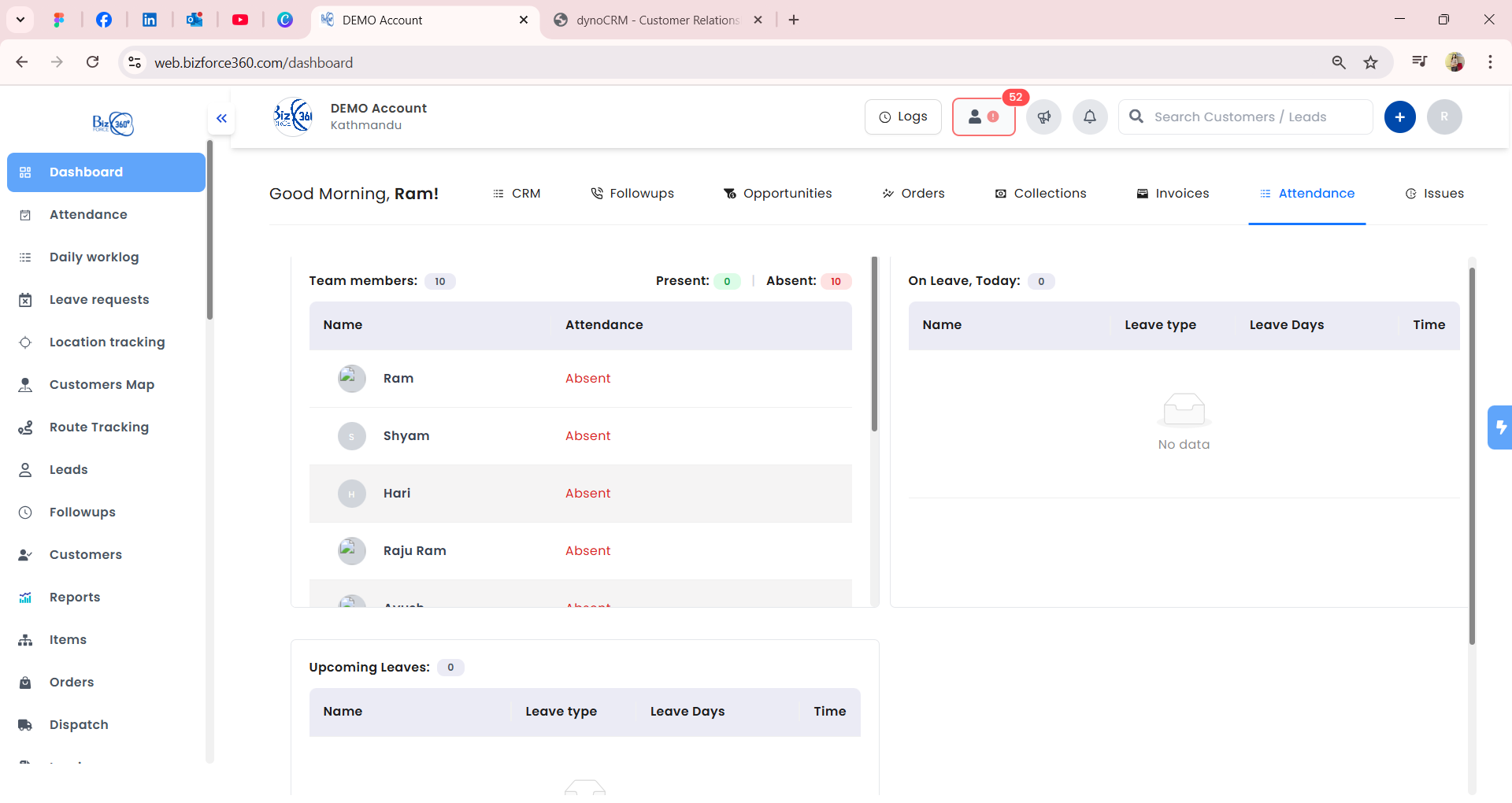 Attendance Dashboard